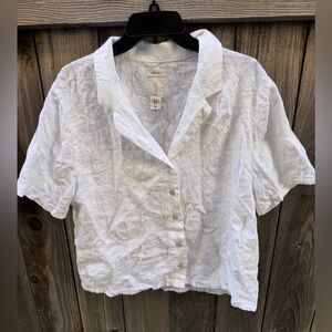 Joie White Button-Down Shirt
